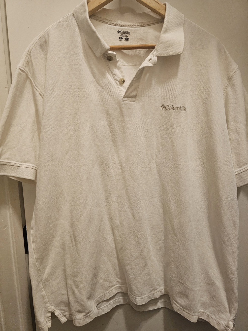 Columbia Men's White Polo Shirt